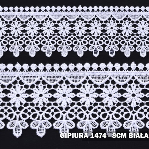 Gipiura 1474 8 cm Biała W