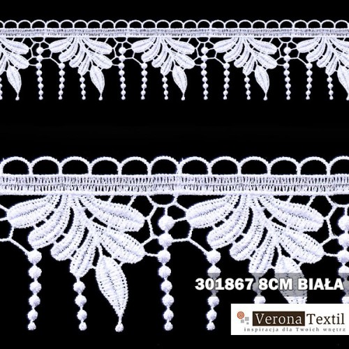 Gipiura 301867 8 cm biała