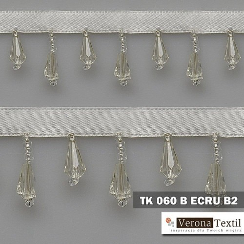 Tasiemka z koralikami 4060 B2 ecru