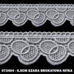 Gipiura 073404 6,5 cm szara brokatowa nitka