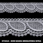 Gipiura 073414 5 cm szara brokatowa nitka