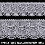 Gipiura 073414 10 cm szara brokatowa nitka