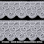 Gipiura 073404 10 cm biała brokatowa nitka