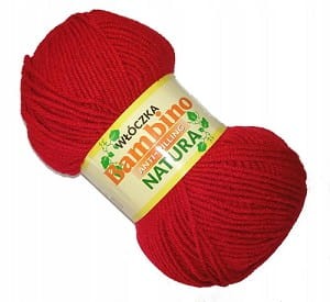 Włóczka BAMBINO  czerwony 62