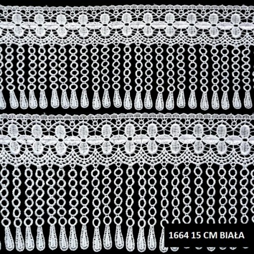 Gipiura motek 1664 15 cm biała