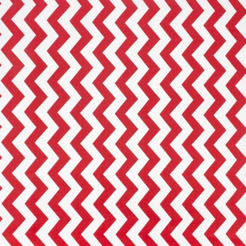 Bawełna Zygzak czerwony szer. 160 cm