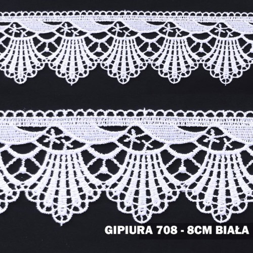 Gipiura 708 8 cm biała