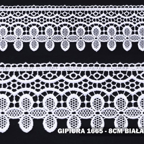 Gipiura 1665 8 cm biała