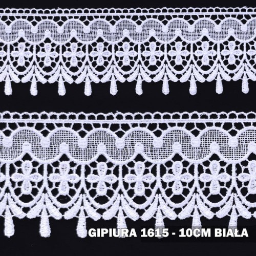 Gipiura motek 1615 10 cm biała