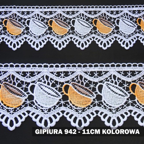 Gipiura motek 942 11 cm kolorowa