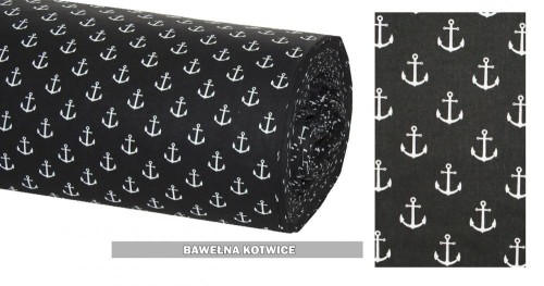 Bawełna Kotwice szer. 160 cm