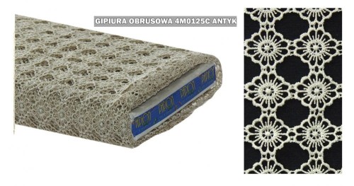 Obrus gipiurowy na metry 4M0125C Antyk 145 cm