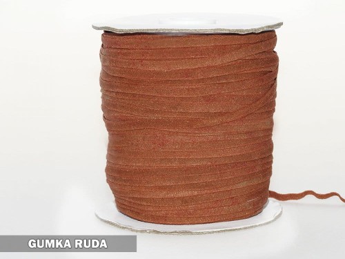 Gumka płaska 2 metry ruda szer. 4 mm
