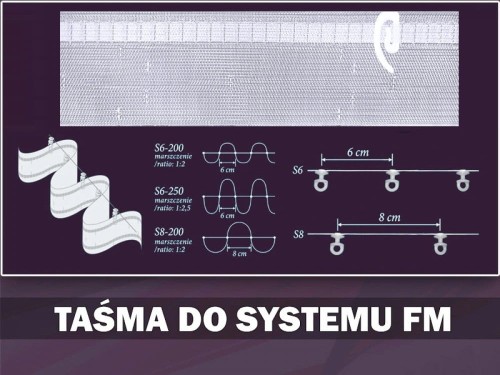 Taśma do systemu FM Wave 7 cm rolka 50 m