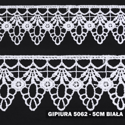 Gipiura 5062 5 cm biała