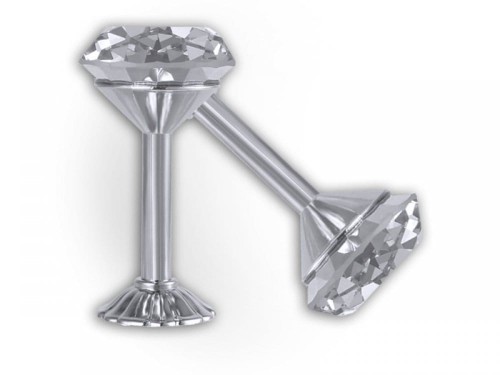 UCHWYT HAK DO UPIĘCIA FIRAN ZASŁON ROZETA KRYSZTAŁ