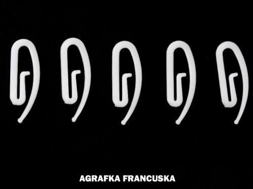 AGRAFKA FRANCUSKA ŚLIMAK HACZYK DO FIRAN 100 SZTUK
