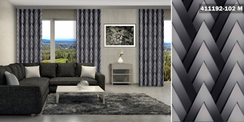 Gotowe zasłony na taśmie 411192 102 M 230x140