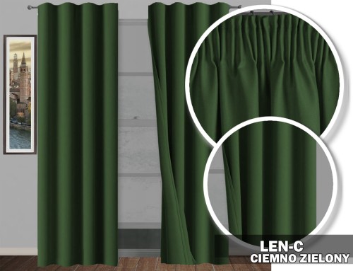 Zasłona LEN C - 3C Ciemny Zielony.jpg
