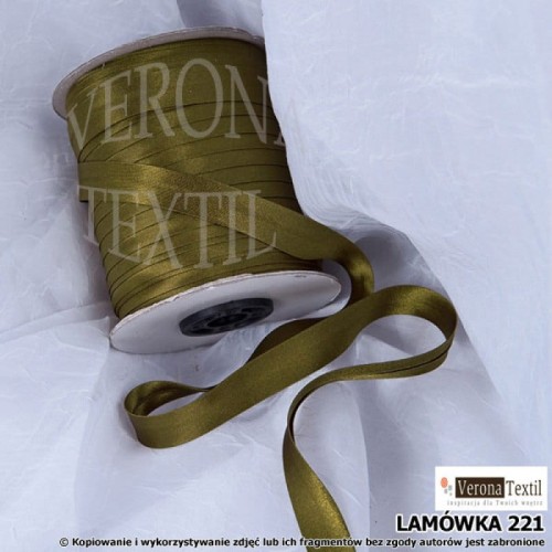 Lamówka atłasowa 221 ciemna oliwka