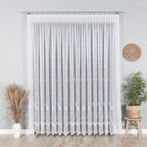 FIRANA HAFTOWANA 53801 280 BIAŁA