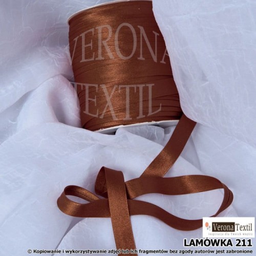 Lamówka atłasowa 211 brązowa