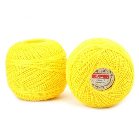 Kordonek Aria 5 100g żółty 360