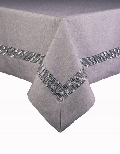 Serwetka Glamour z cyrkonią   szara symbol 049
