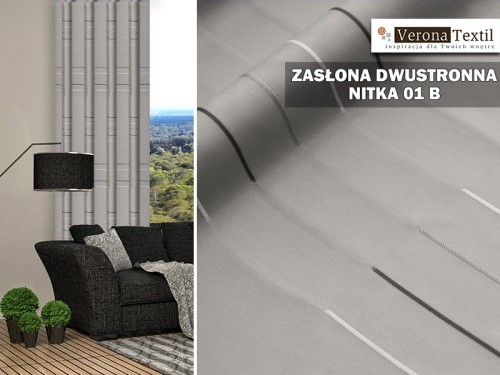 Materiał dwustronny nitka