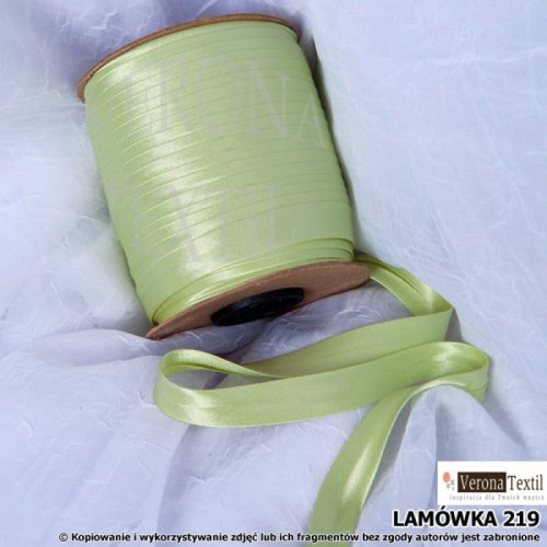 Lamówka atłasowa 219 jasna zielona