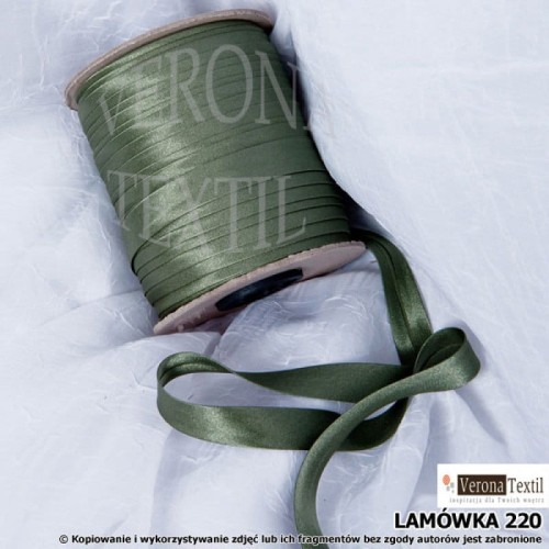 Lamówka atłasowa 220 ciemna zielona