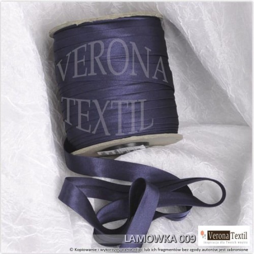 Lamówka atłasowa 009 granatowa
