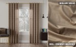 Gotowa zasłona velvi na taśmie 140x250 001 ciemny beż