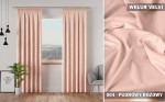 Gotowa zasłona velvi na taśmie 140x250 004 pudrowy róż