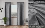 Gotowa zasłona velvi  na taśmie 140x250 ciemny szary antracyt