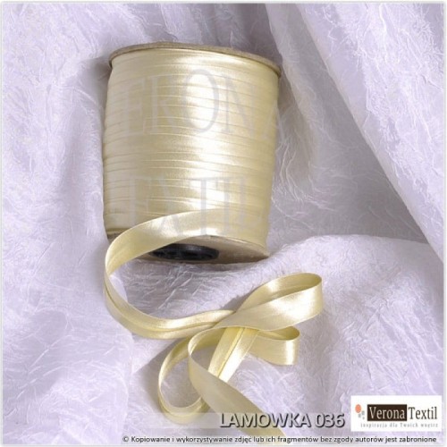 Lamówka atłasowa 36 kremowa