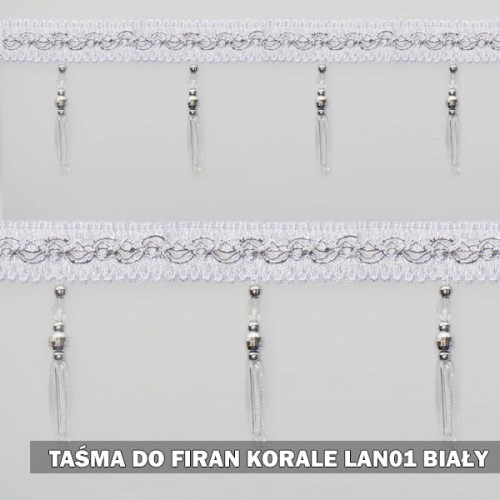 Taśma do Firan KORALE LAN01 Biały.jpg