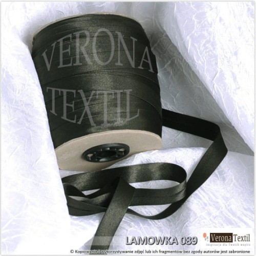 Lamówka atłasowa 89 ciemna zielona