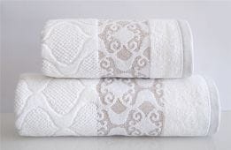 Ręcznik bawełniany Lugana 70x130 Anielska Biel