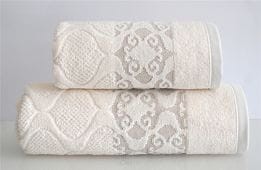 Ręcznik bawełniany Lugana 70x130 Krem Śmietankowy