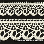 Gipiura motek 1609 5 cm ecru