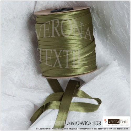 Lamówka atłasowa 103 zielona