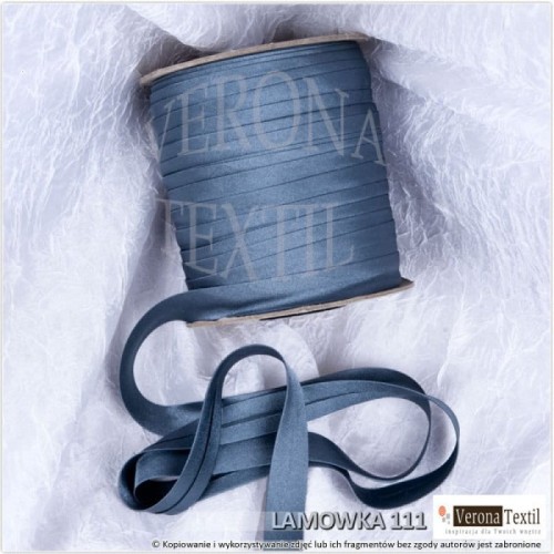 Lamówka atłasowa 111 niebieska