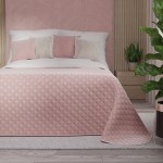 VELVI Narzuta dekoracyjna 170x210  jasny różowy 014