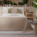 VELVI Narzuta dekoracyjna  170x210  ciemny kremowy 015