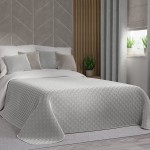 VELVI Narzuta dekoracyjna 220x240 pastelowy szary 021