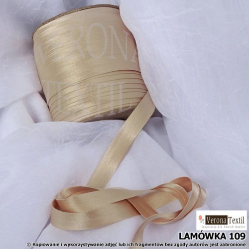 Lamowka atlasowa 109 cappucino