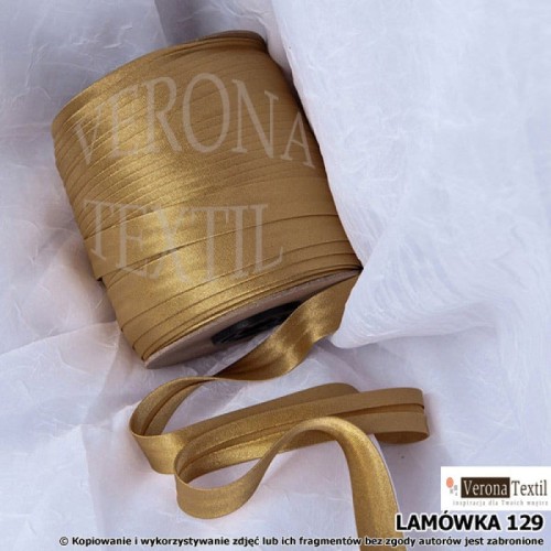 Lamówka atłasowa 129 złota