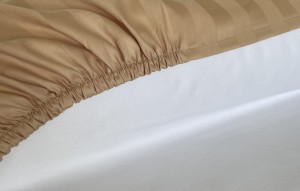 Prześcieradło bambusowe beżowe