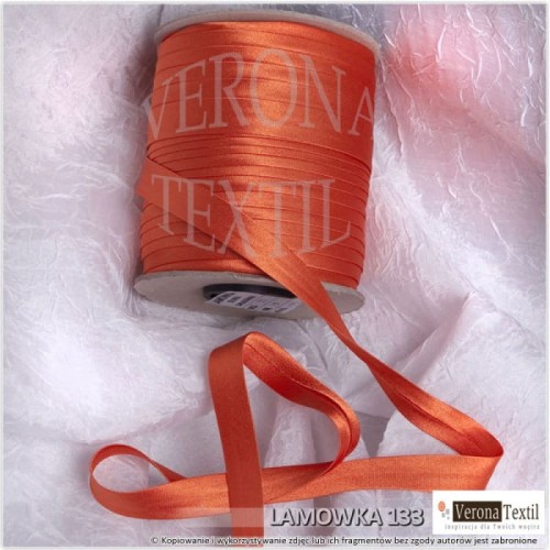 Lamówka atłasowa 133 pomarańczowa